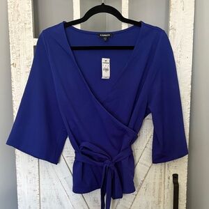 NWT Express Women's Tie-Waist Top